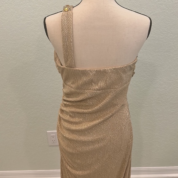 Cache gold gown dress size 12 - Picture 4 of 5